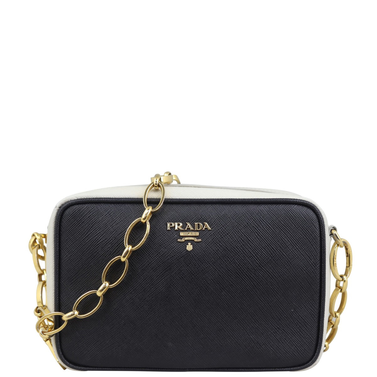 Prada Saffiano Camera Crossbody Chain Bag – Luxe.It.Fwd