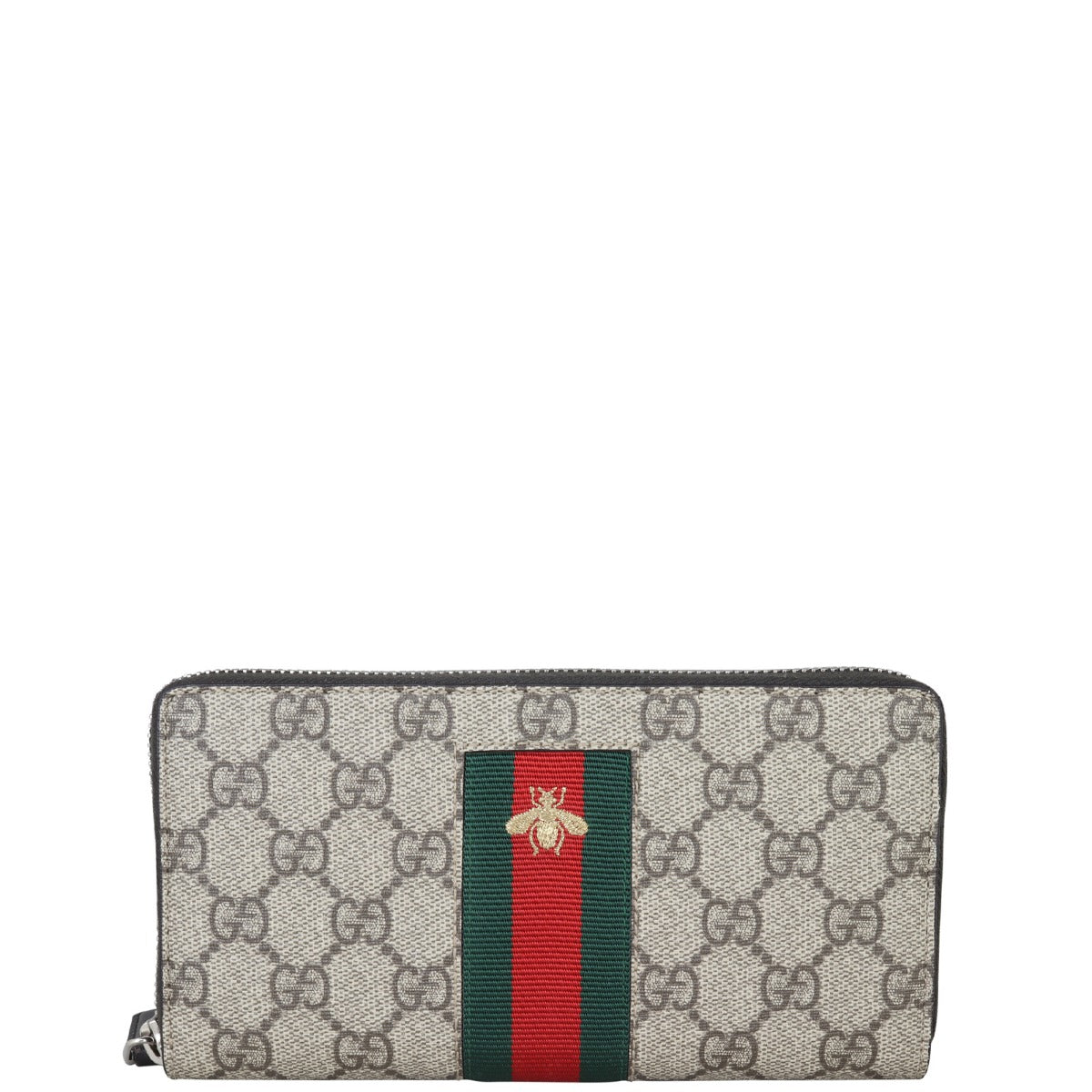 【美品・付属品付き】グッチGG Supreme Web Bee Zip Around Wallet Gucci GG Supreme Bee Zip Around Wallet – Luxe.It.Fwd