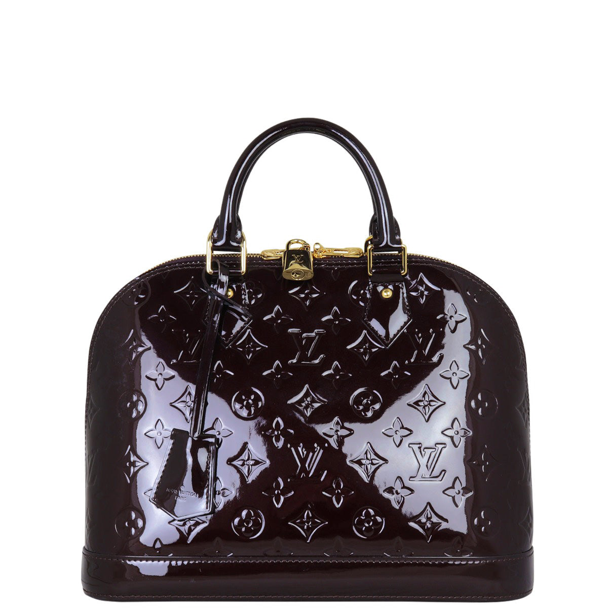 Louis Vuitton Alma PM Monogram Vernis | Amarante Gold – Luxe.It.Fwd