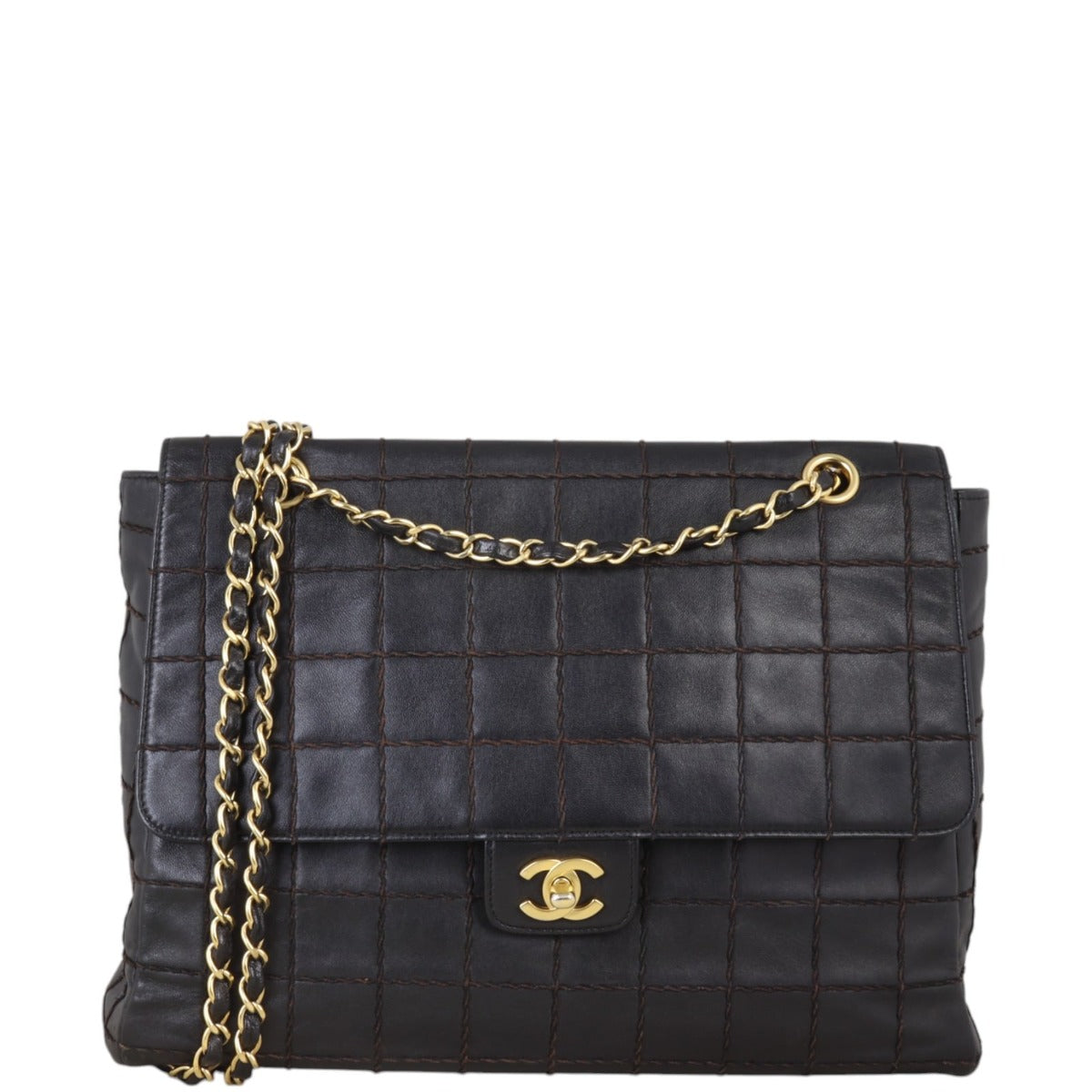 CHANEL フラット 34.5 Chanel Chocolate Bar Flap Bag – Luxe.It.Fwd