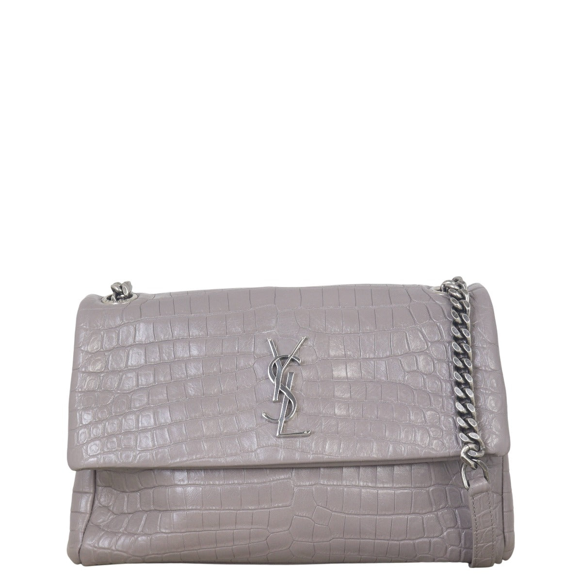Saint Laurent West Hollywood Croc-Embossed Medium – Luxe.It.Fwd