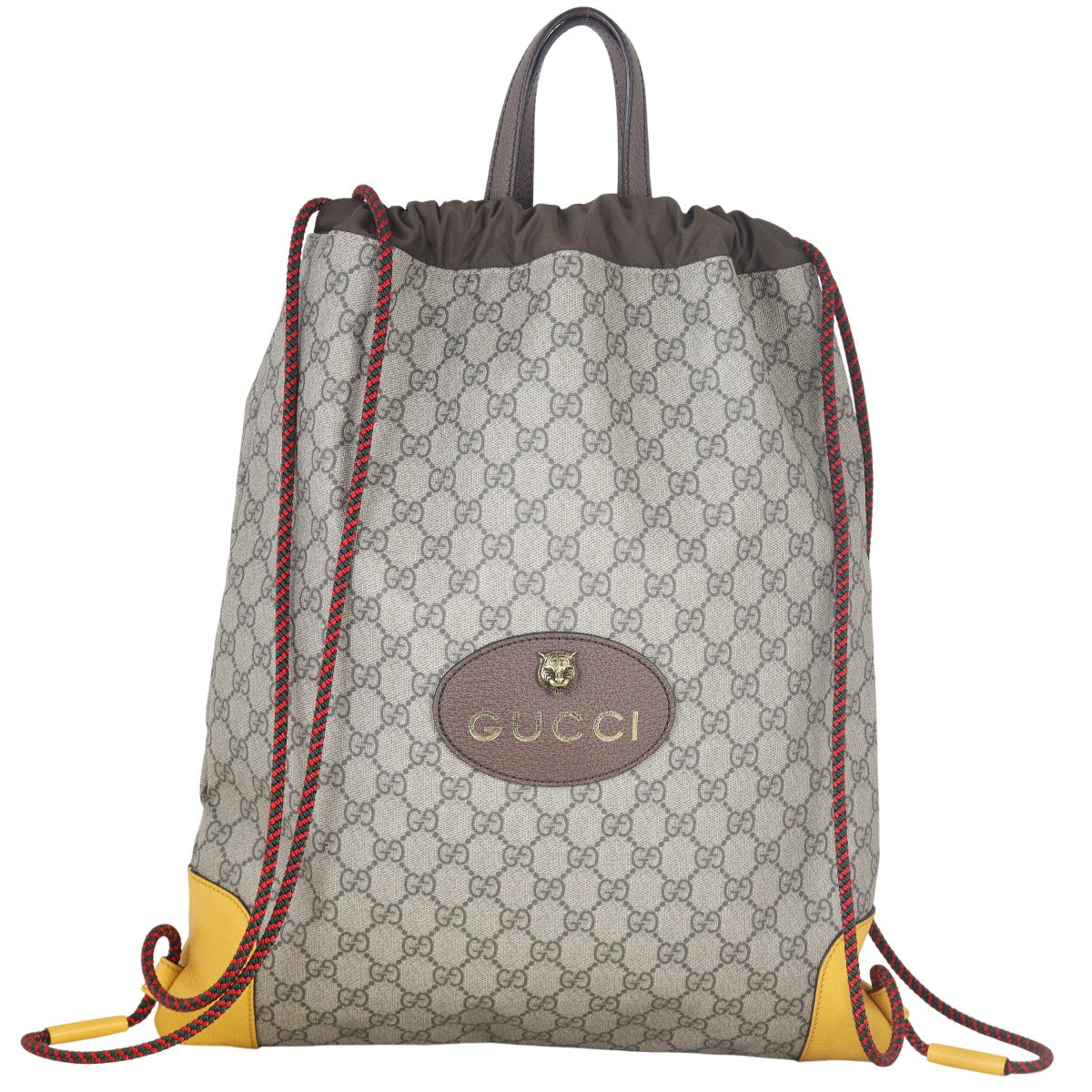 Gucci Neo Vintage Drawstring Backpack #324611G83B GUCCI Neo Vintage Drawstring GG Supreme Canvas Backpack  main image 4
