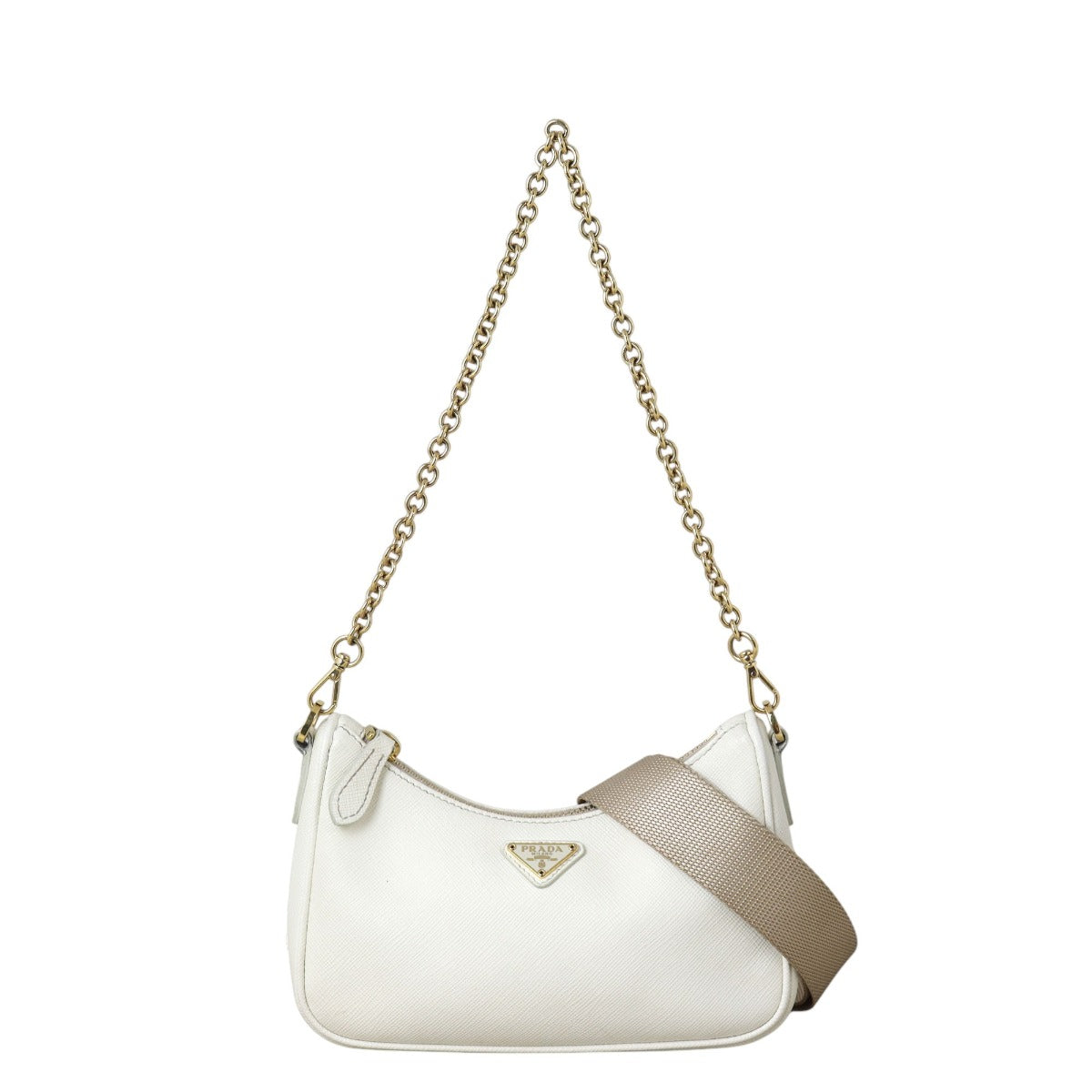 SCRE:EN ＜MINI SHOULDER BAG＞　white Prada Re-Edition Saffiano Mini Shoulder Bag – Luxe.It.Fwd