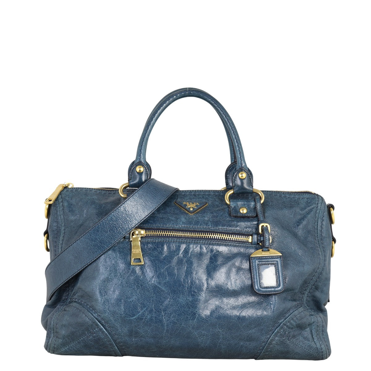 Prada Vitello Shine Two-Way Tote – Luxe.It.Fwd