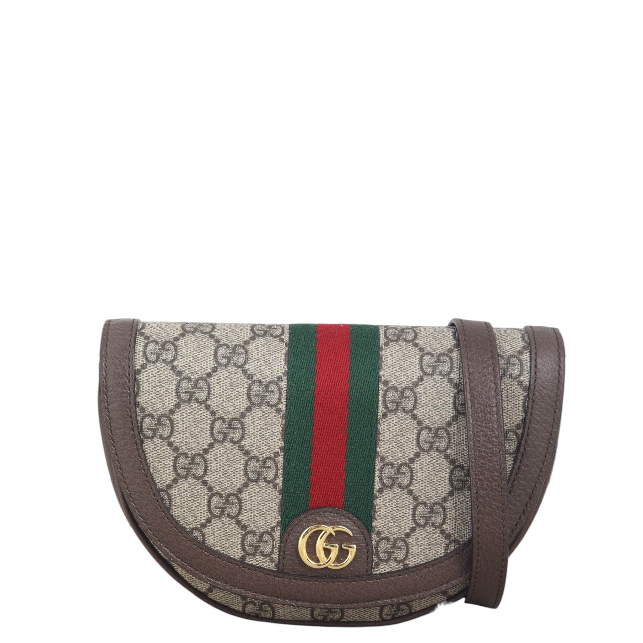 Gucci Ophidia GG Supreme Half Moon Shoulder Bag – Luxe.It.Fwd