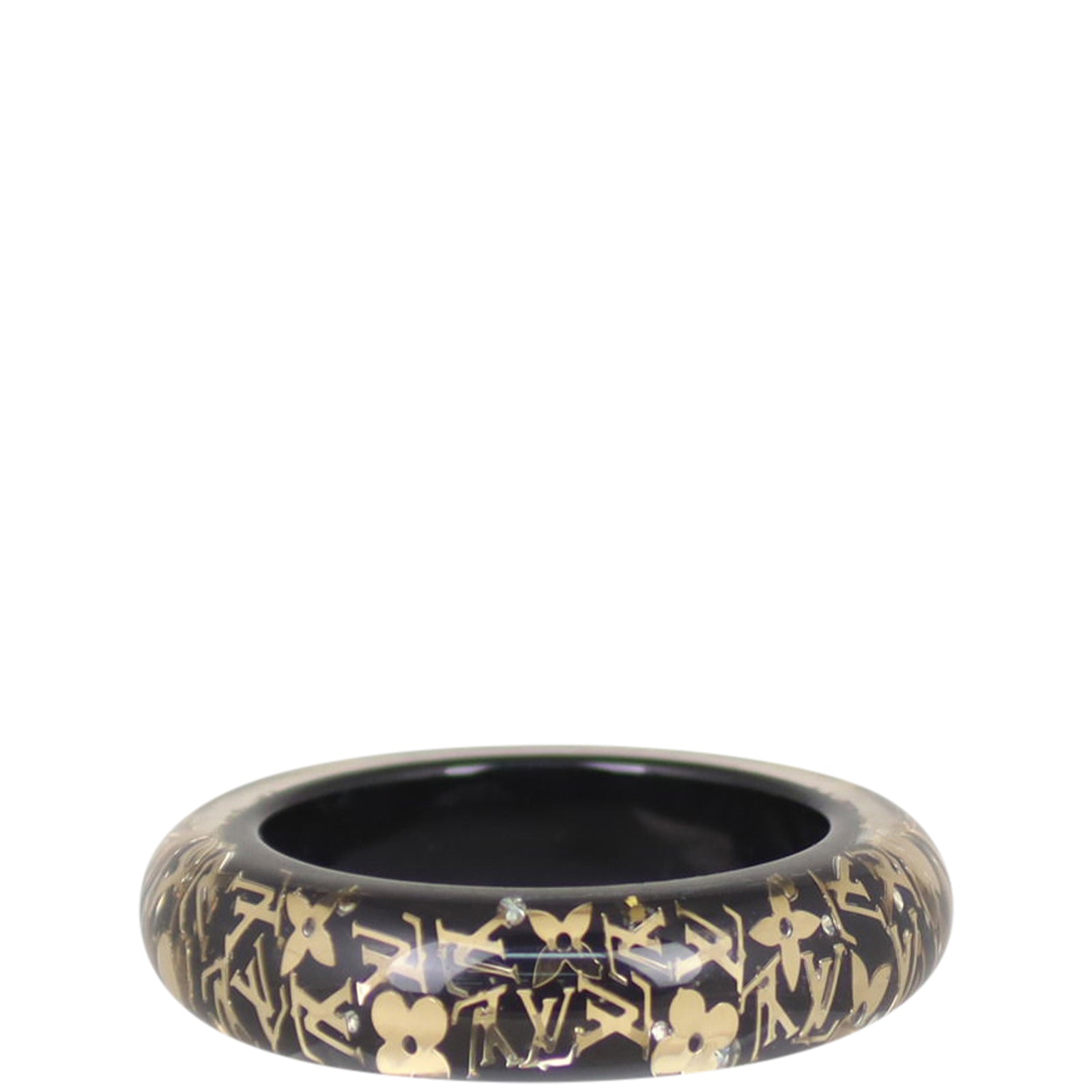 Louis Vuitton LV Bracelet Inclusion TPM Bangle Resin Black LK1009  Authentic FUL Louis Vuitton Resin Bangle Fashion Bracelets for sale - eBay main image 3