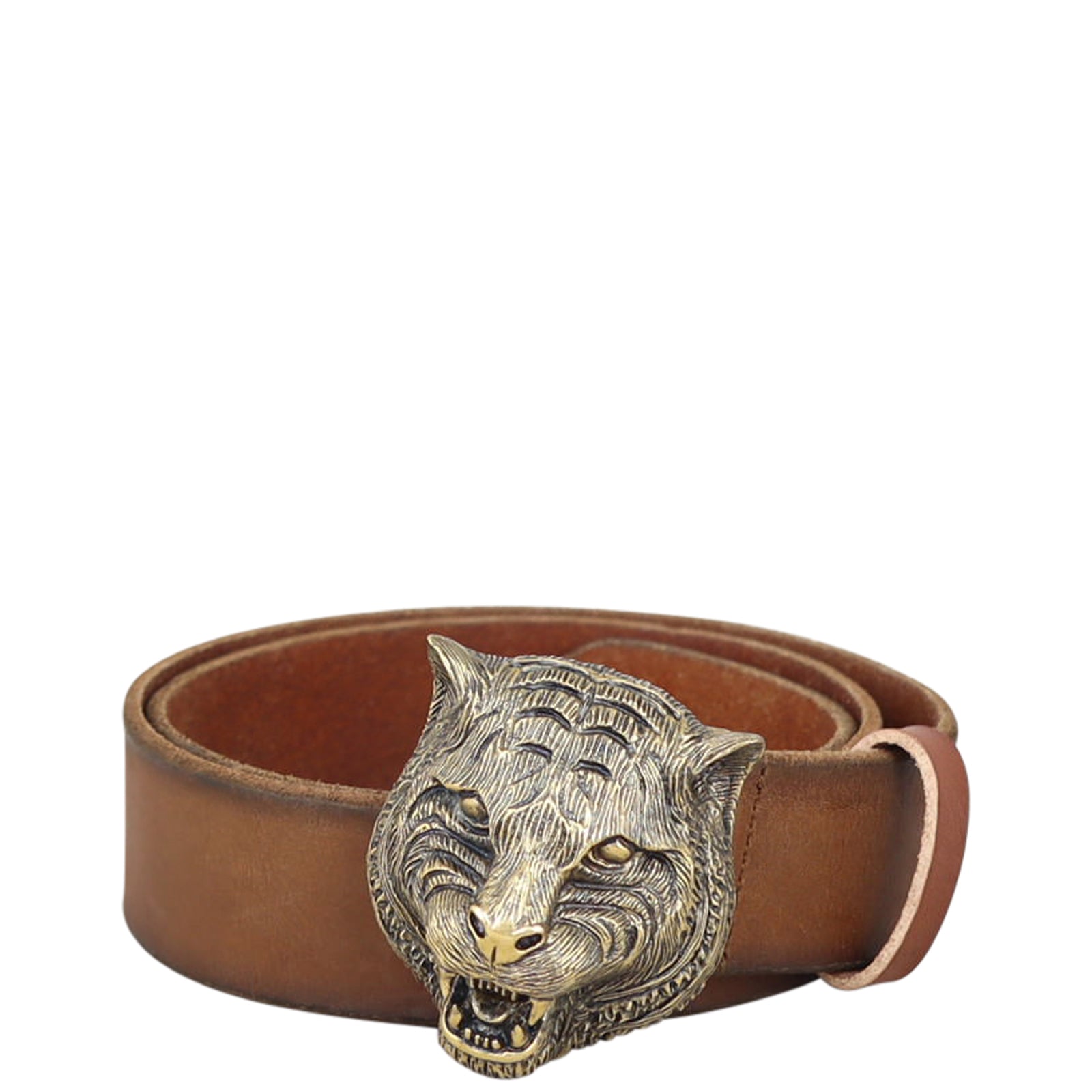 Gucci Leather Belt with Feline Head – Luxe.It.Fwd display picture 3