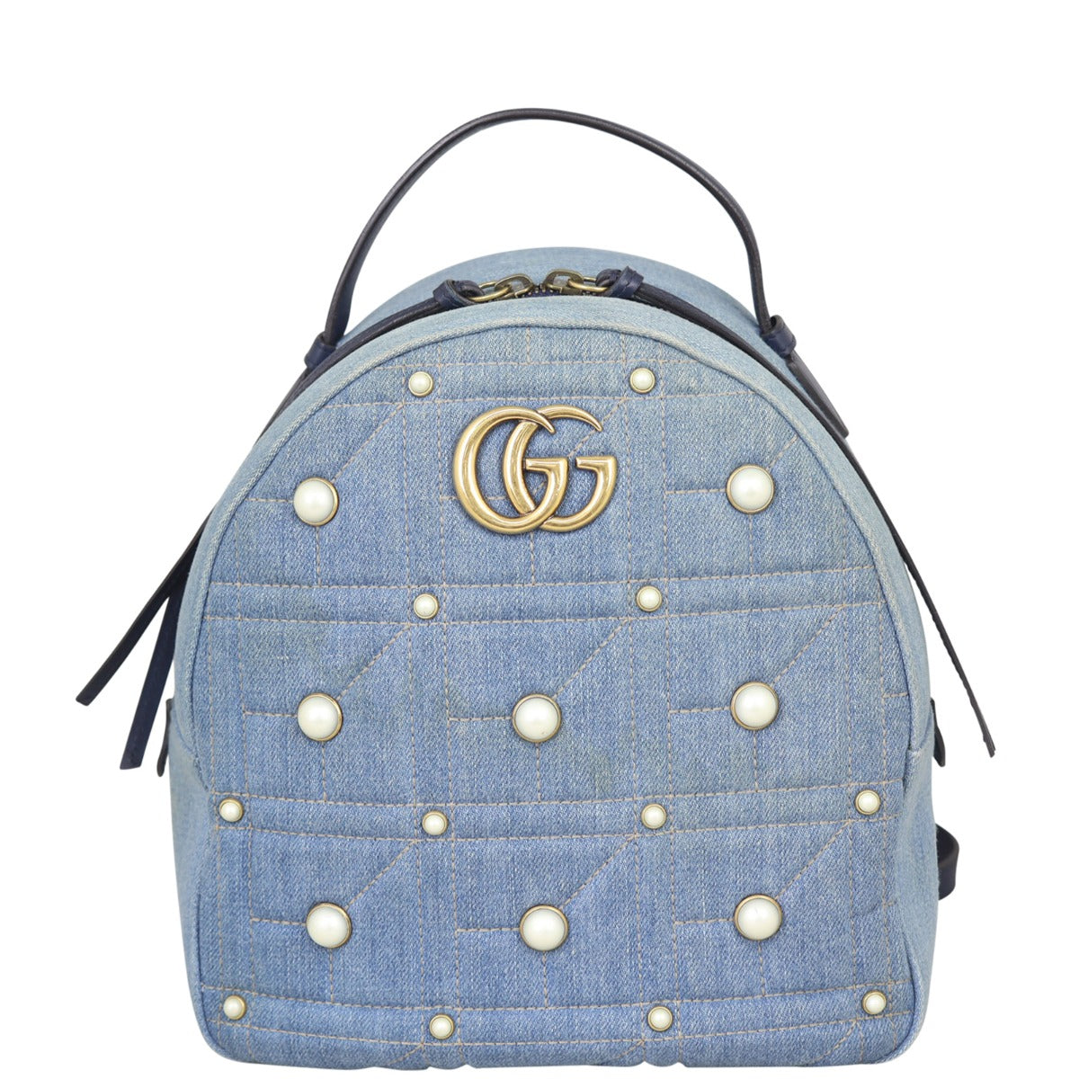 Gucci GG Marmont Denim Backpack – Luxe.It.Fwd