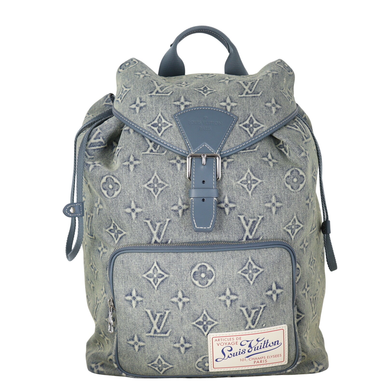 Louis Vuitton Montsouris GM Backpack Monogram Washed Denim
