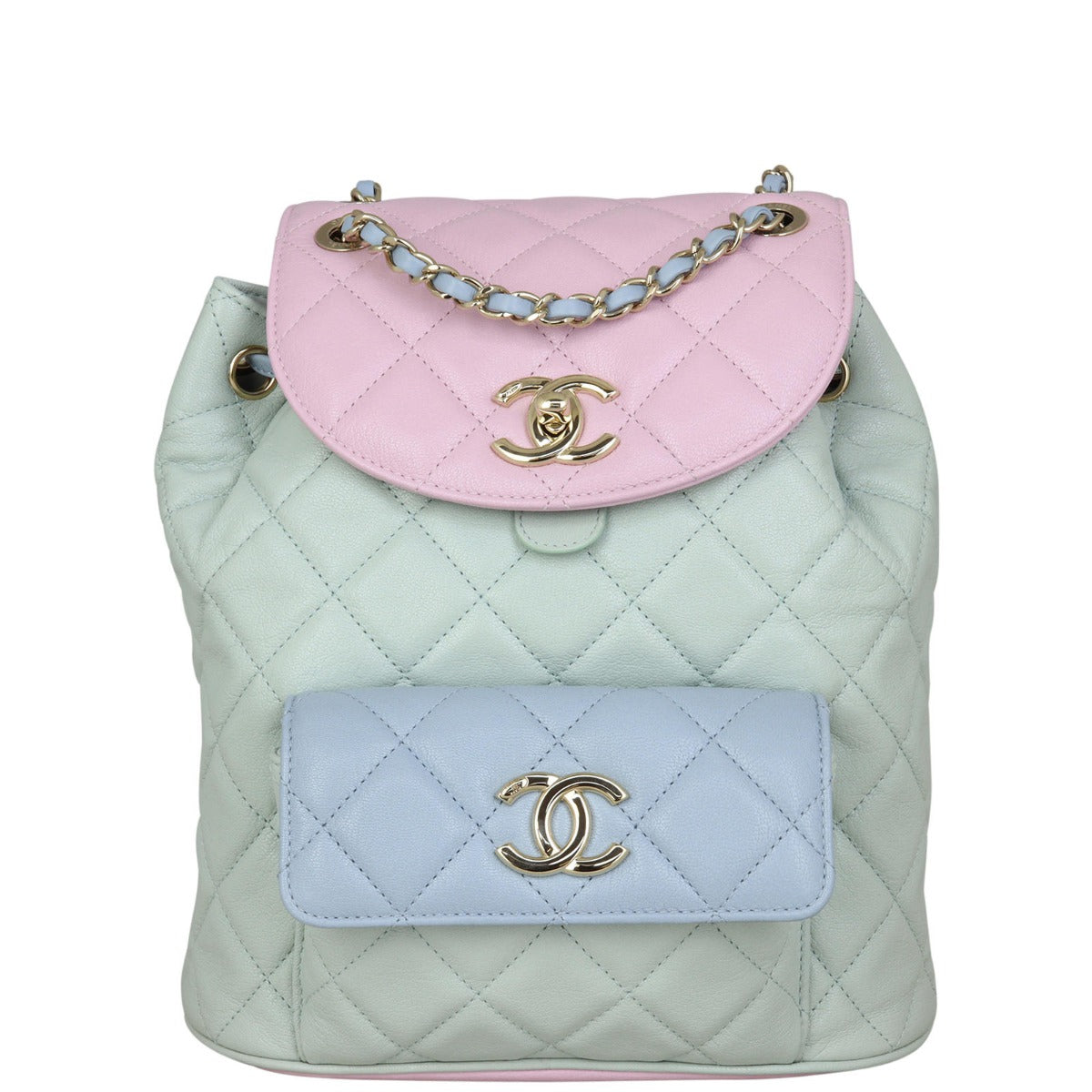 Chanel Duma Drawstring Backpack Quilted #269287C48B Chanel Quilted Small Duma Drawstring Backpack - Black  main image 3