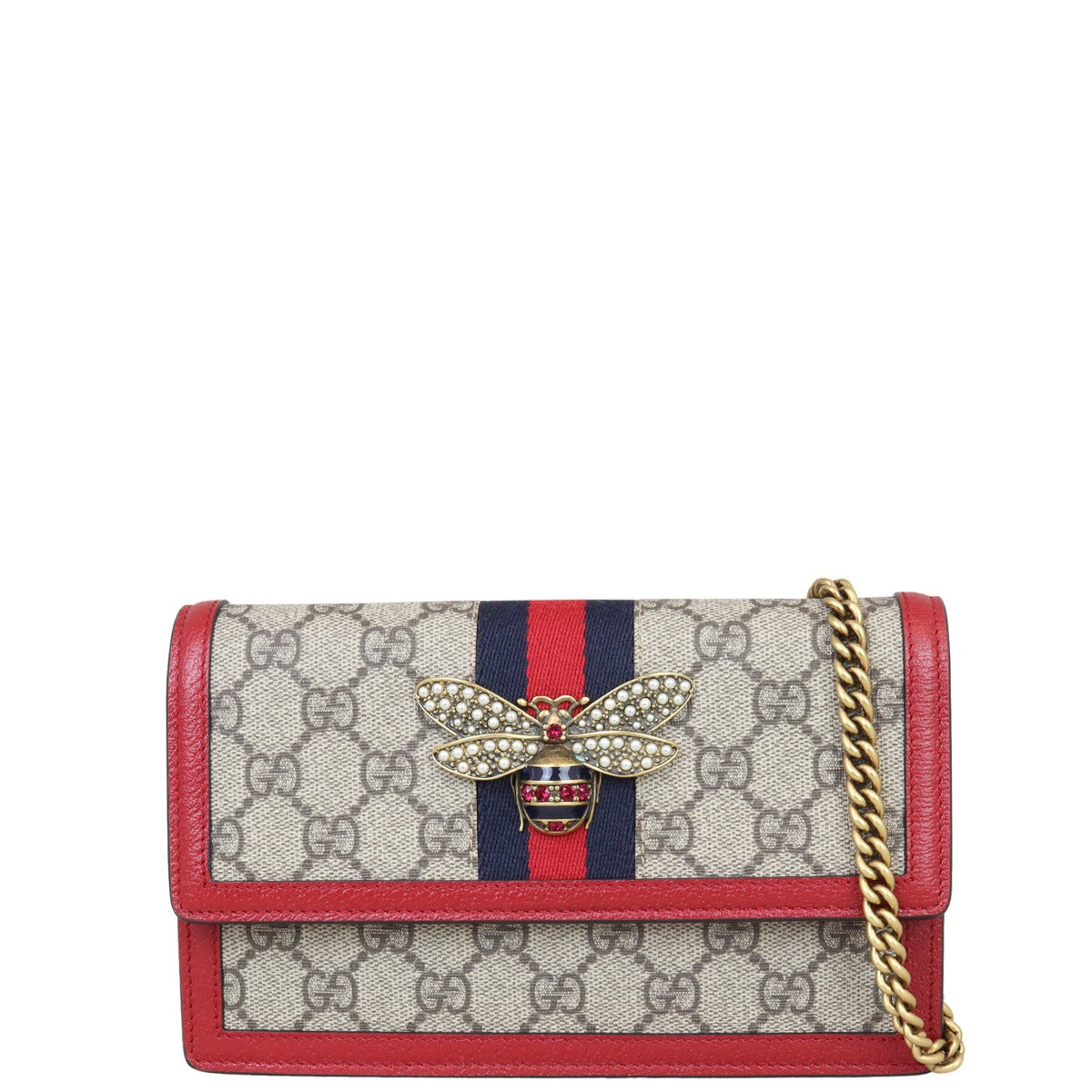 Gucci GG Supreme Queen Margaret Wallet on Chain – Luxe.It.Fwd