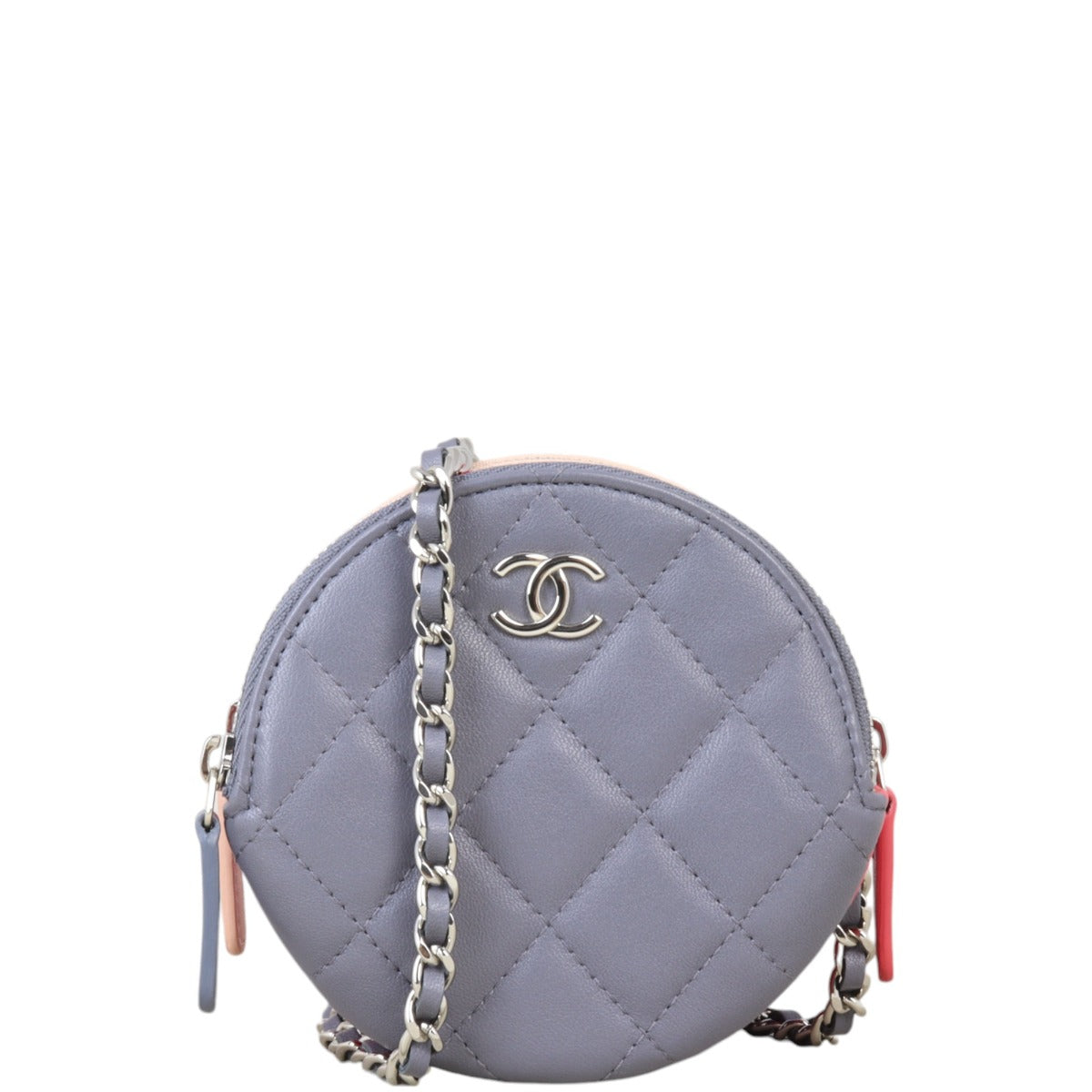 Chanel CC Round Triple Zip Pouch on Chain – Luxe.It.Fwd