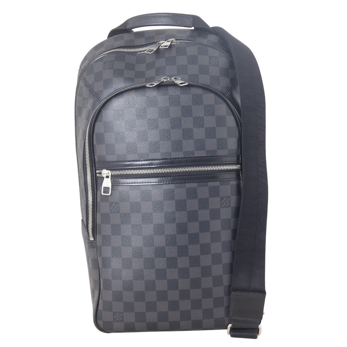 louis vuitton backpack damier graphite modern design in damier graphite canvas with black leather trim Louis Vuitton Damier Graphite Leather