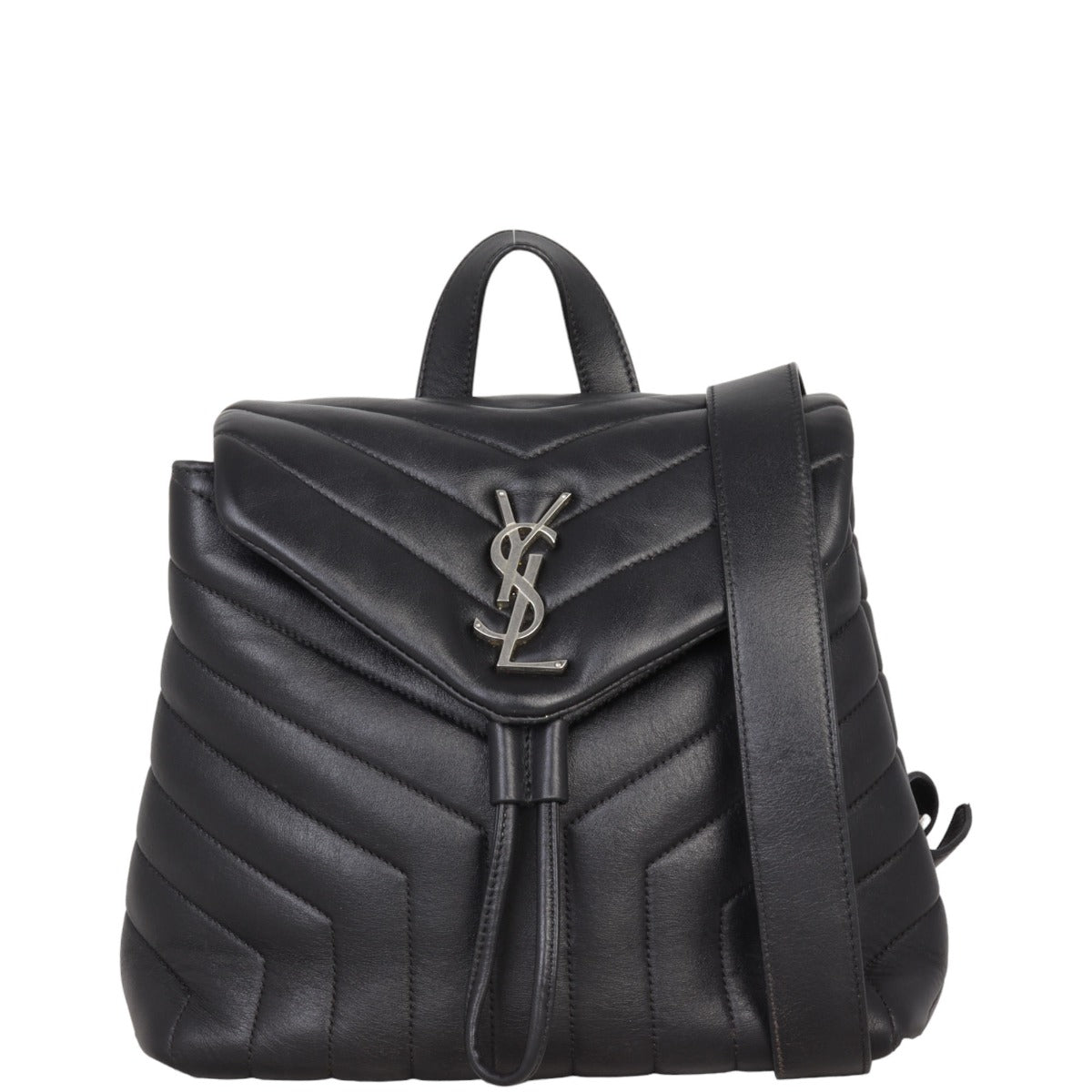 Saint Laurent Paris Backpack Loulou Black Leather Small Leather Backpack Saint Backpack Saint Laurent Loulou  main image 4