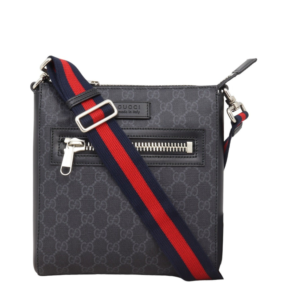 GG SUPREME MENS MESSANGER BAG Gucci Web GG Supreme Messenger Bag in Green for Men | Lyst main image 2