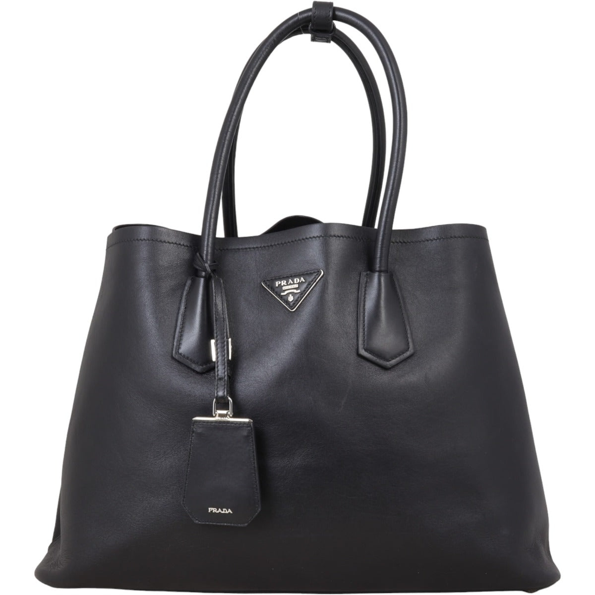 Prada City Calf Double Bag Large – Luxe.It.Fwd