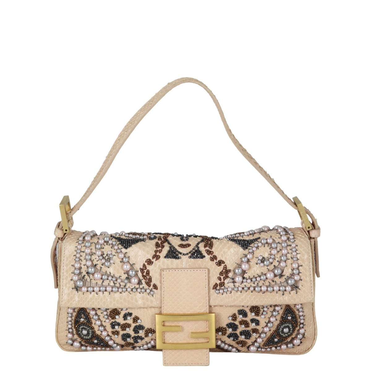 Fendi Python Beaded Baguette Bag – Luxe.It.Fwd