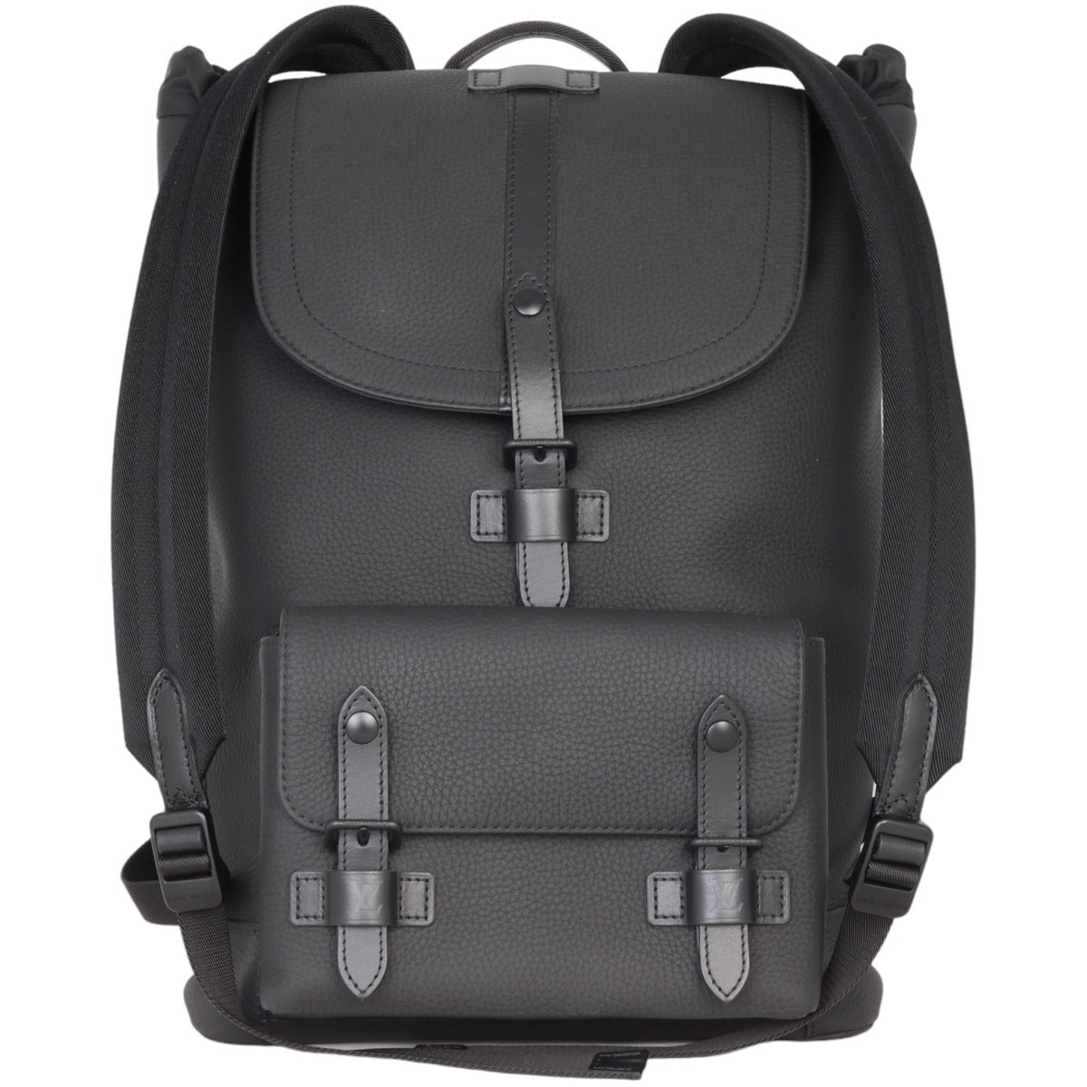 louis vuitton black men's backpack Louis Vuitton Christopher Slim Backpack Taurillon – Luxe.It.Fwd