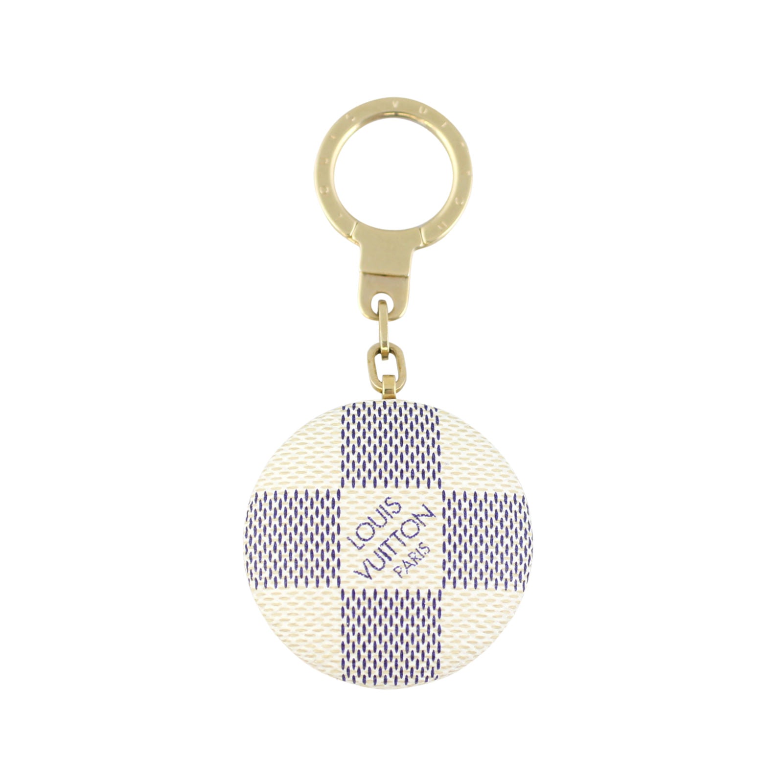Louis Vuitton Astropill Key Holder and Bag Charm Damier Azur