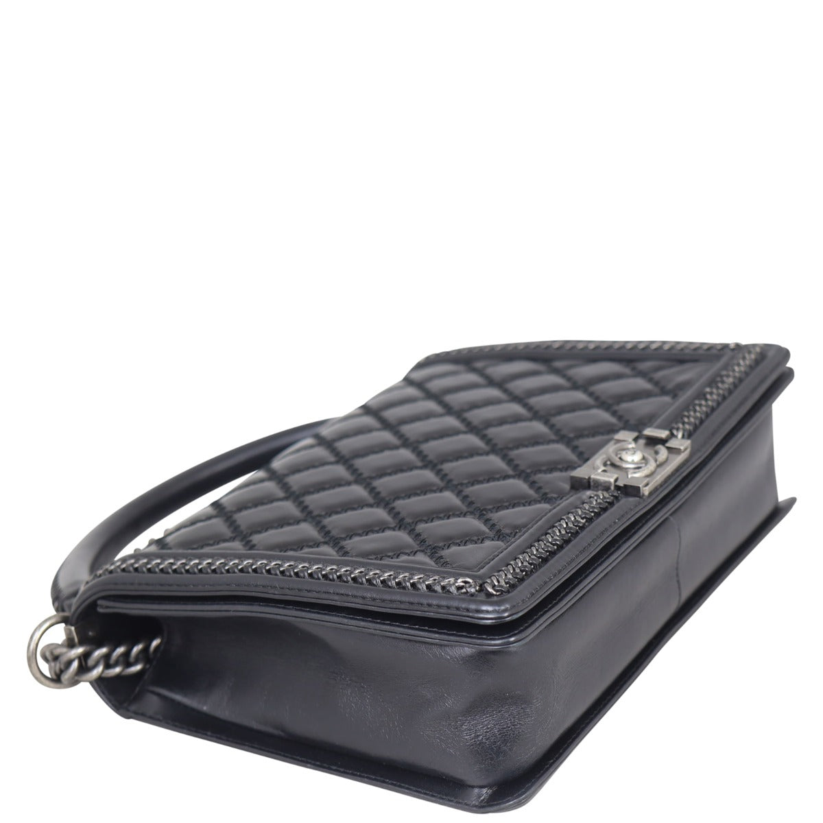 Chanel Boy Top Handle Bag Large Corner
