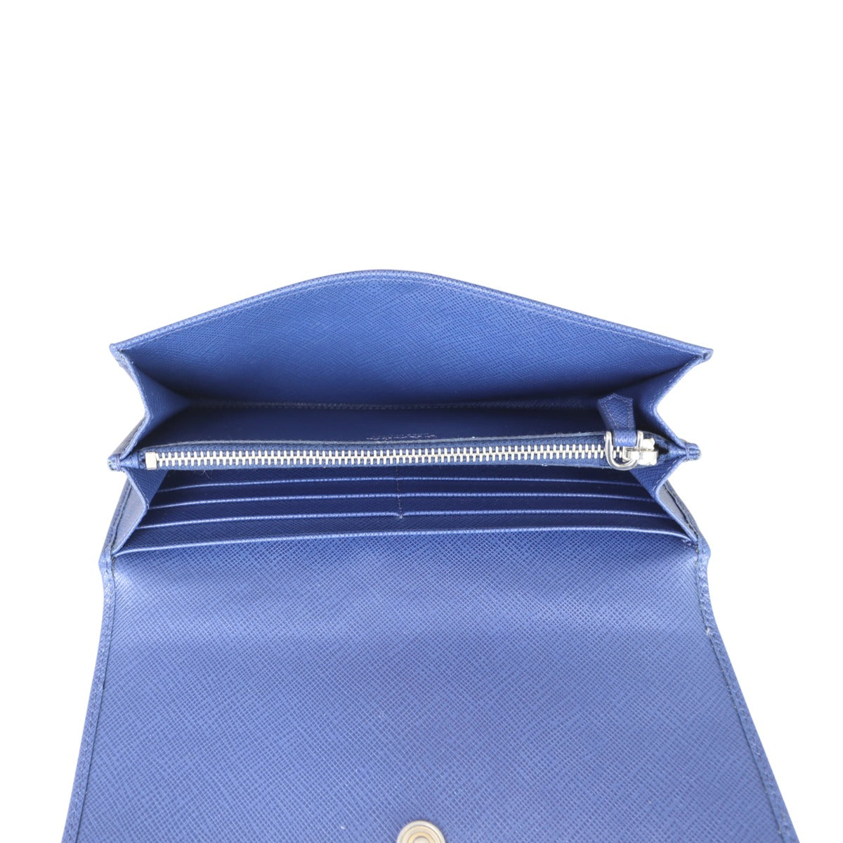 Prada Saffiano Lock Wallet Whole interior
