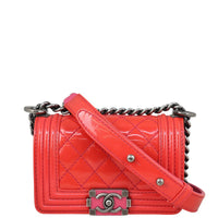 Chanel Boy Mini Patent Front