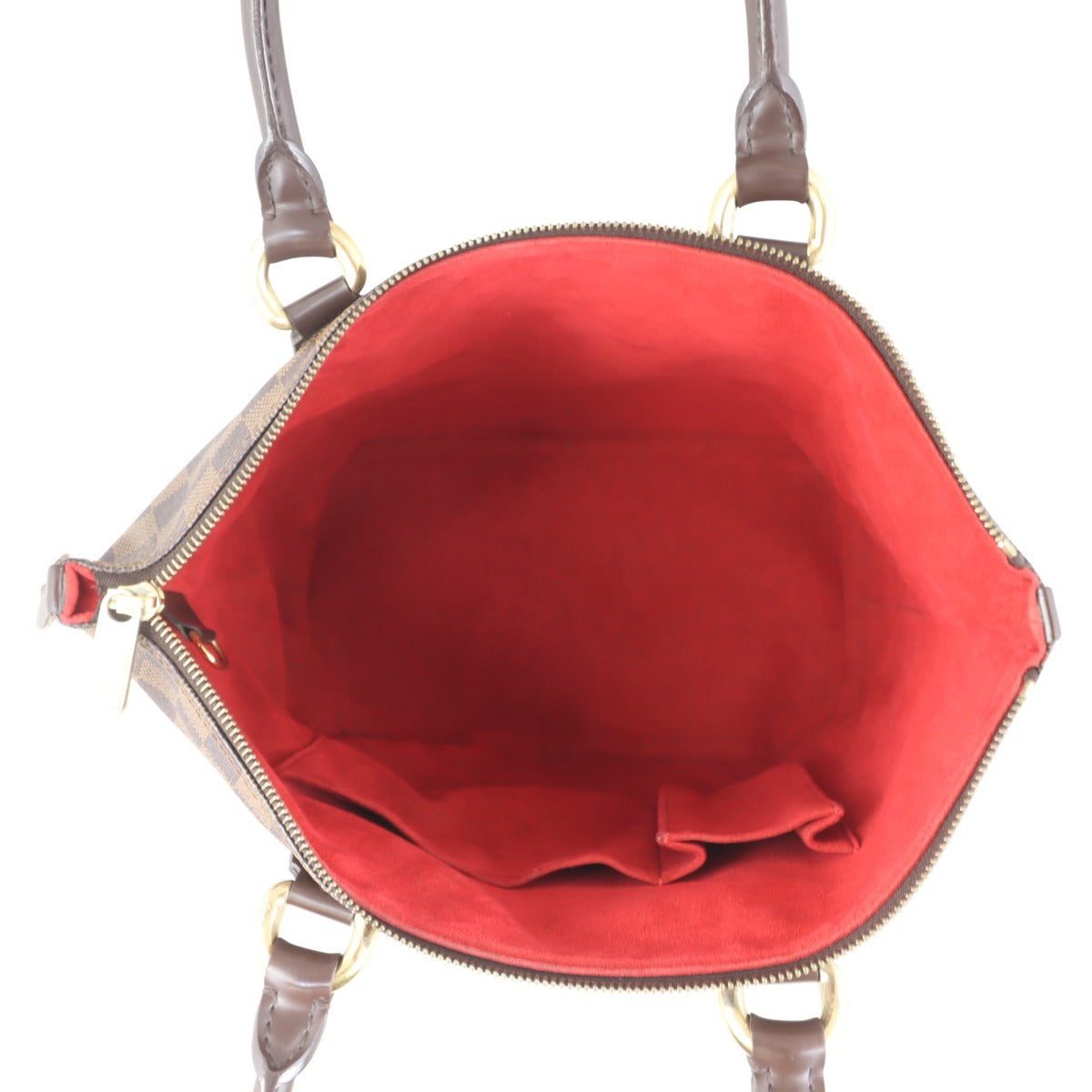 Louis Vuitton Saleya PM Damier Ebene Whole interior
