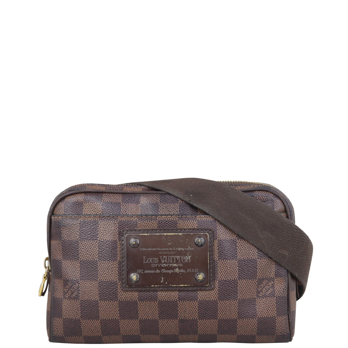 Louis Vuitton Brooklyn Waist Bag Damier Ebene Front

