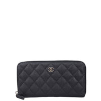Chanel Classic Long Zipped Wallet Front
