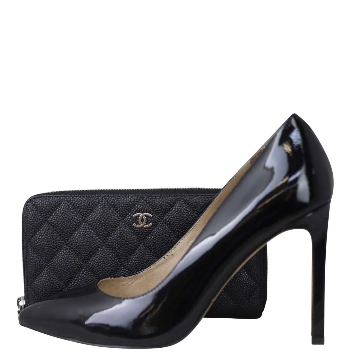 Chanel Classic Long Zipped Wallet Shoe
