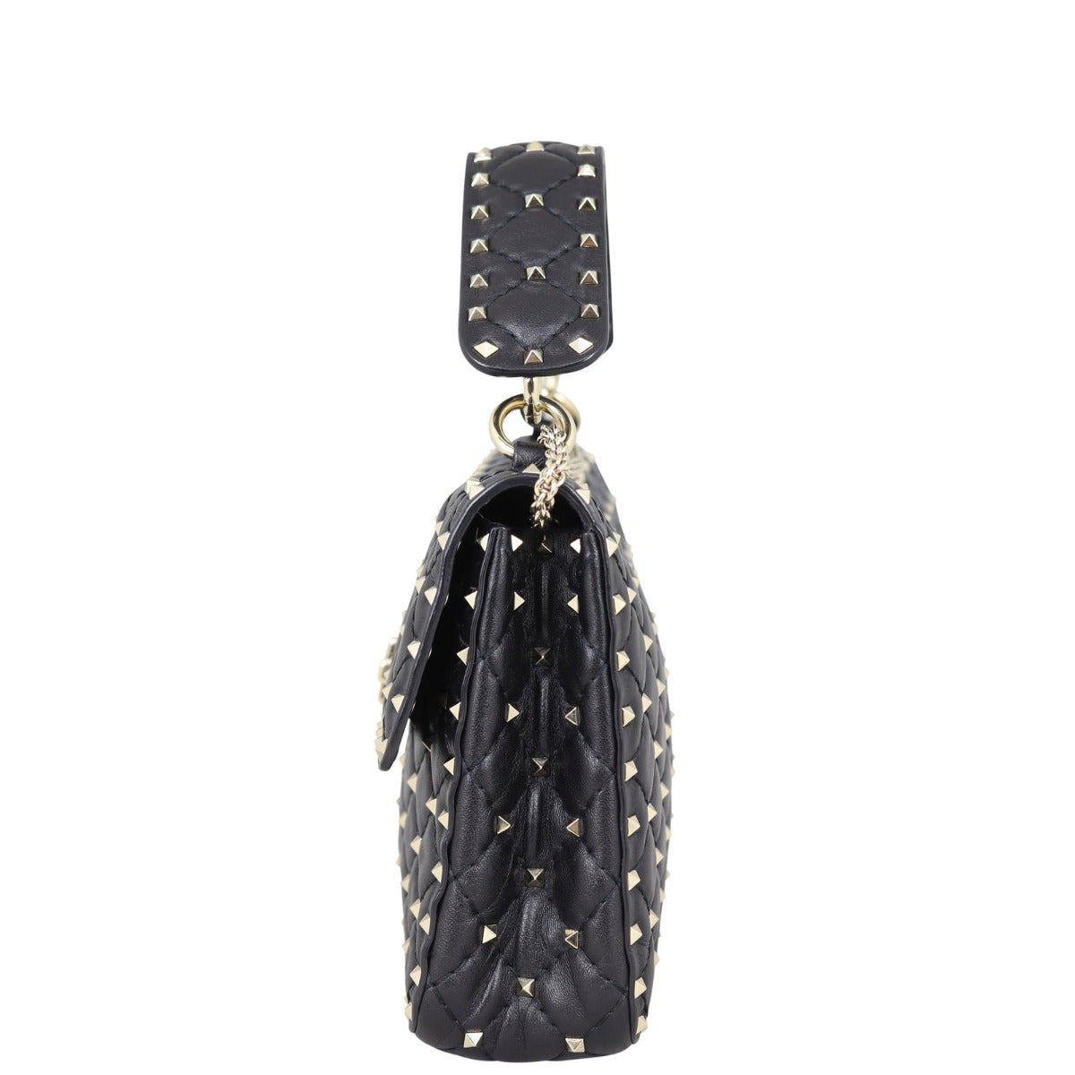 Valentino Rockstud Spike Medium Shoulder Bag Side