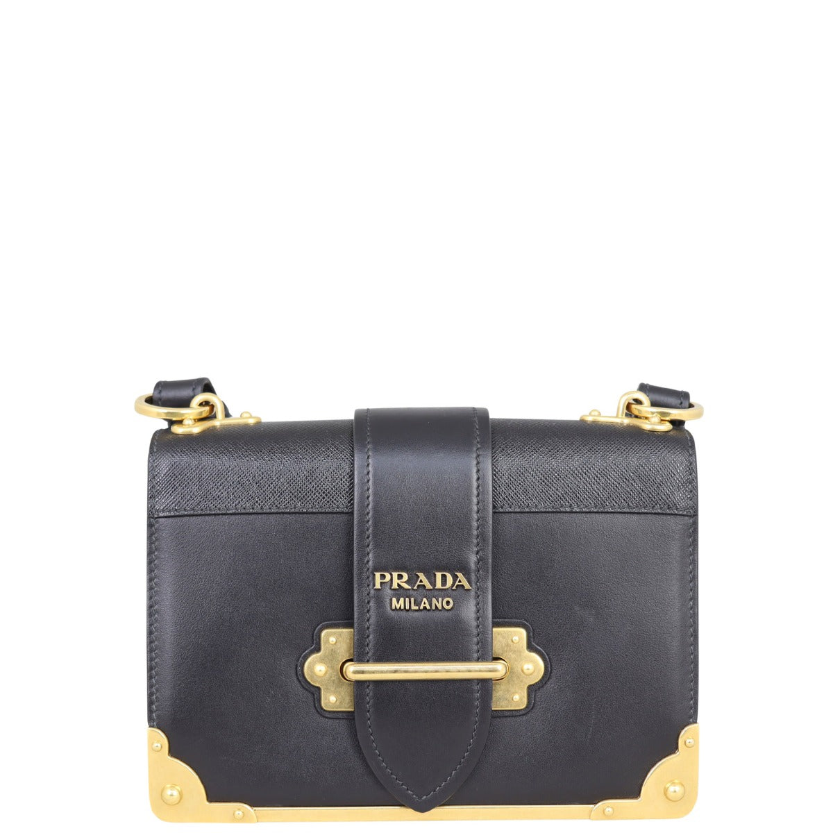 Prada Cahier Shoulder Bag Front