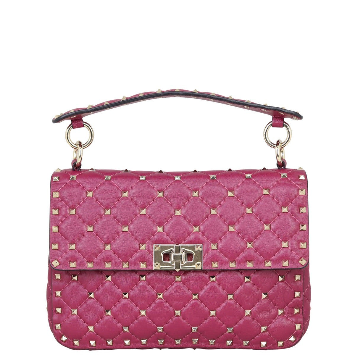 Valentino Rockstud Spike Medium Shoulder Bag Front