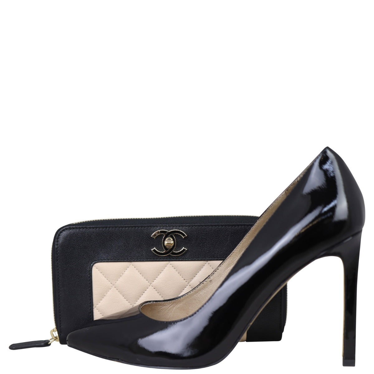 Chanel Mademoiselle Zip Around Wallet Shoe