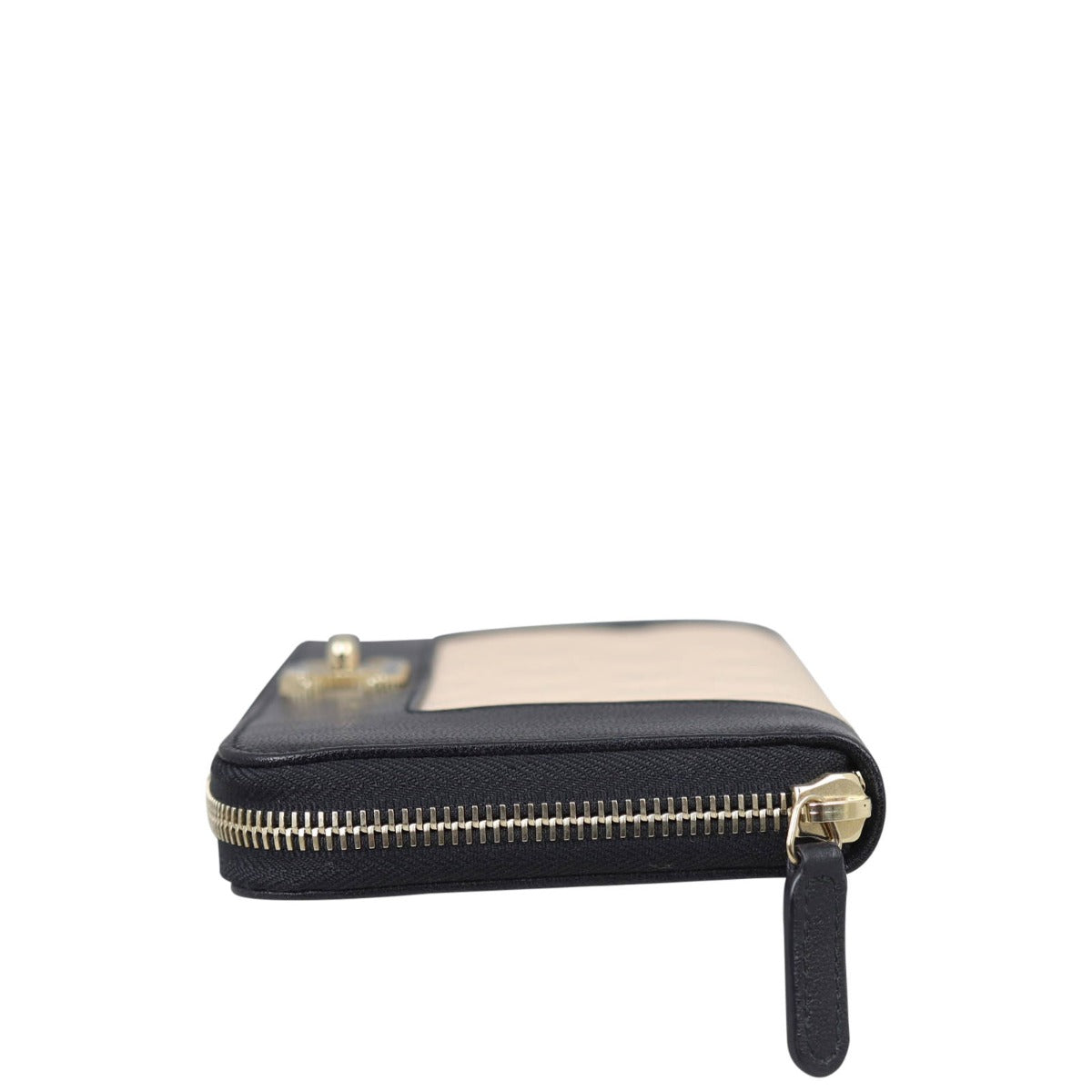 Chanel Mademoiselle Zip Around Wallet Side