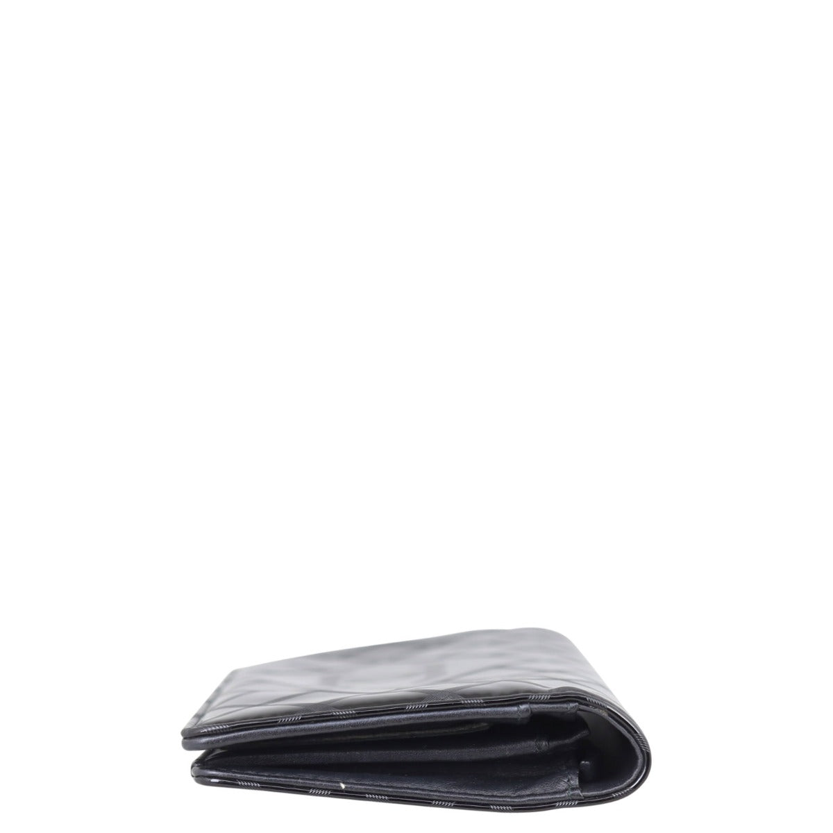 Chanel Patent CC Wallet Side