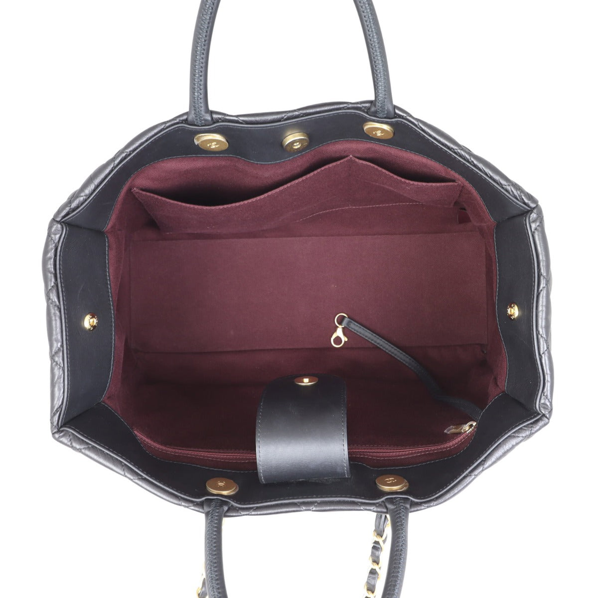 Chanel Coco Handle Shopping Tote Large Interior