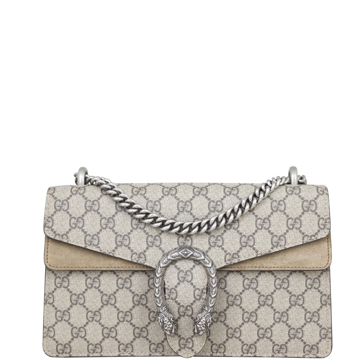 Gucci Dionysus GG Supreme Small Shoulder Bag Front wit Strap