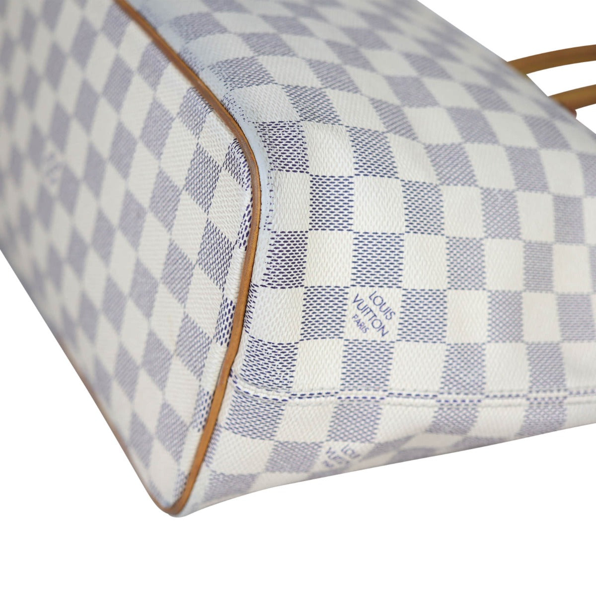 Louis Vuitton Saleya PM Damier Azur Corner Closeup