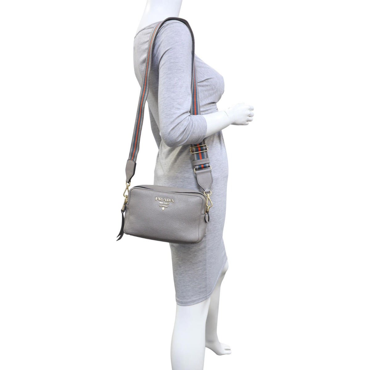 Prada Vitello Phenix Crossbody Bag Mannequin