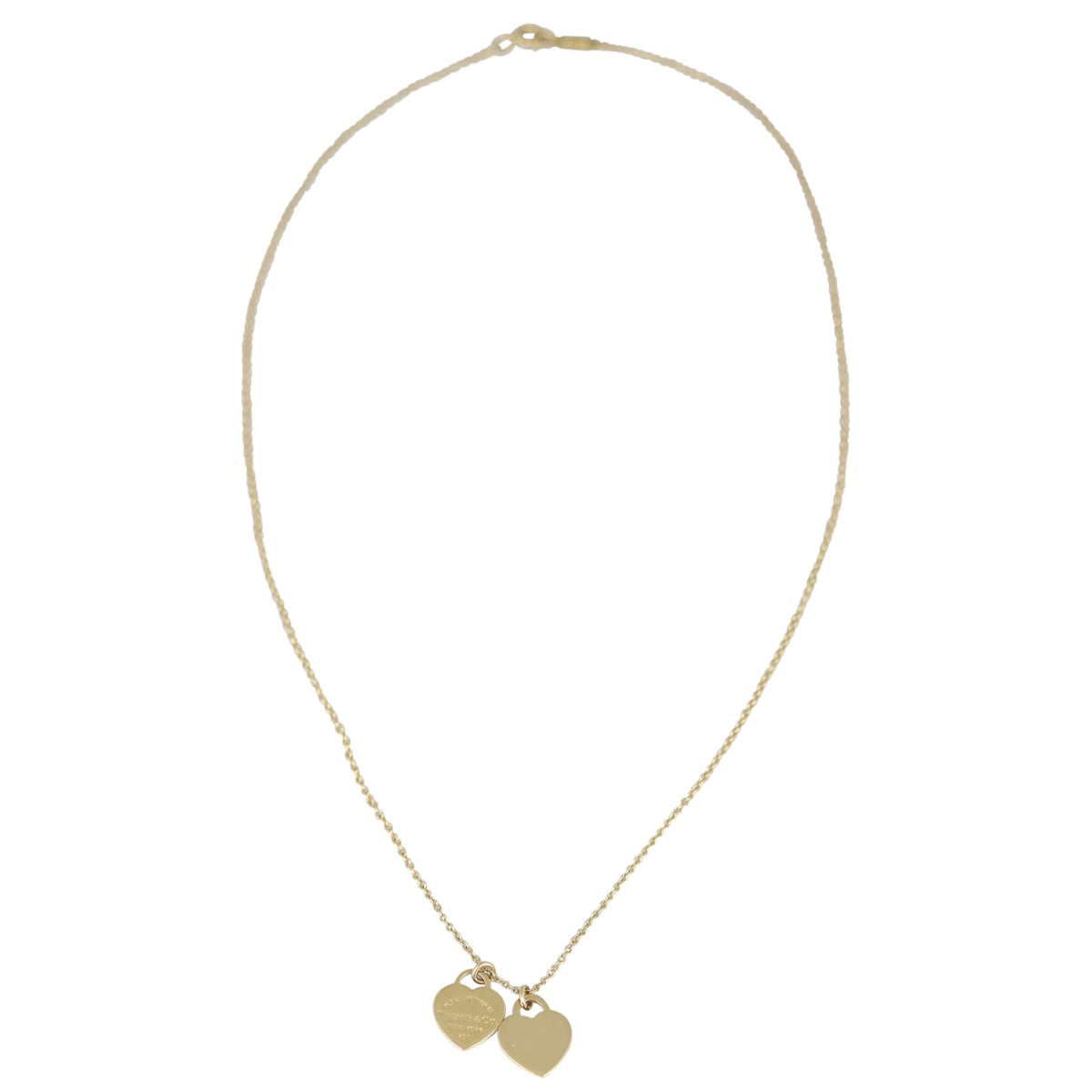 Tiffany & Co Return to Tiffany Double Heart Tag Pendant Front
