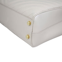 Saint Laurent Chevron Shopping Tote Corner Closeup