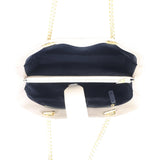 Saint Laurent Chevron Shopping Tote Interior