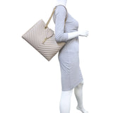 Saint Laurent Chevron Shopping Tote Mannequin