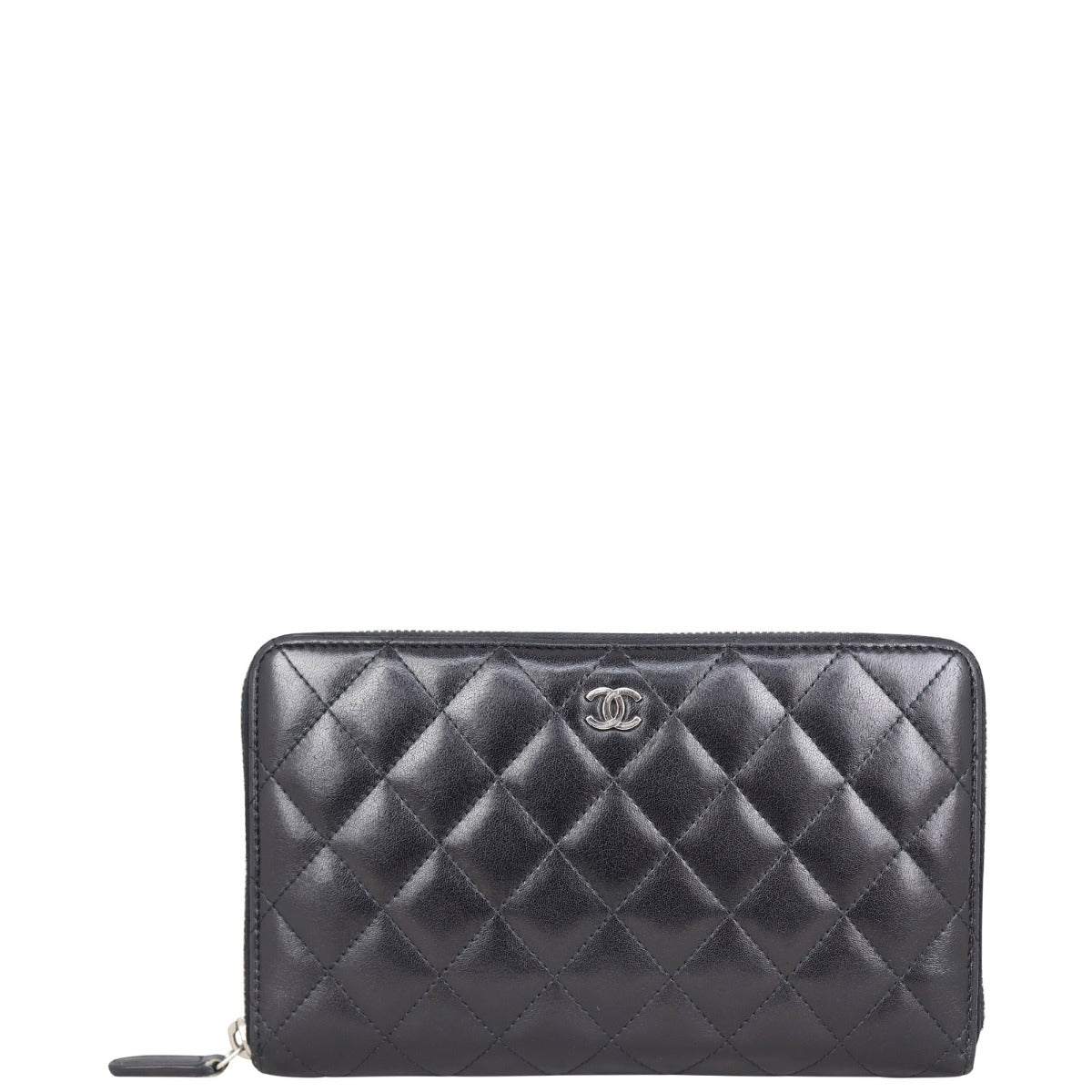 Chanel Classic CC Zip Around Organiser Wallet Front