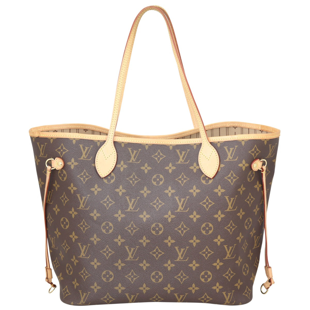 Louis Vuitton Neverfull MM Monogram Front with Strap