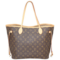 Louis Vuitton Neverfull MM Monogram Front with Strap