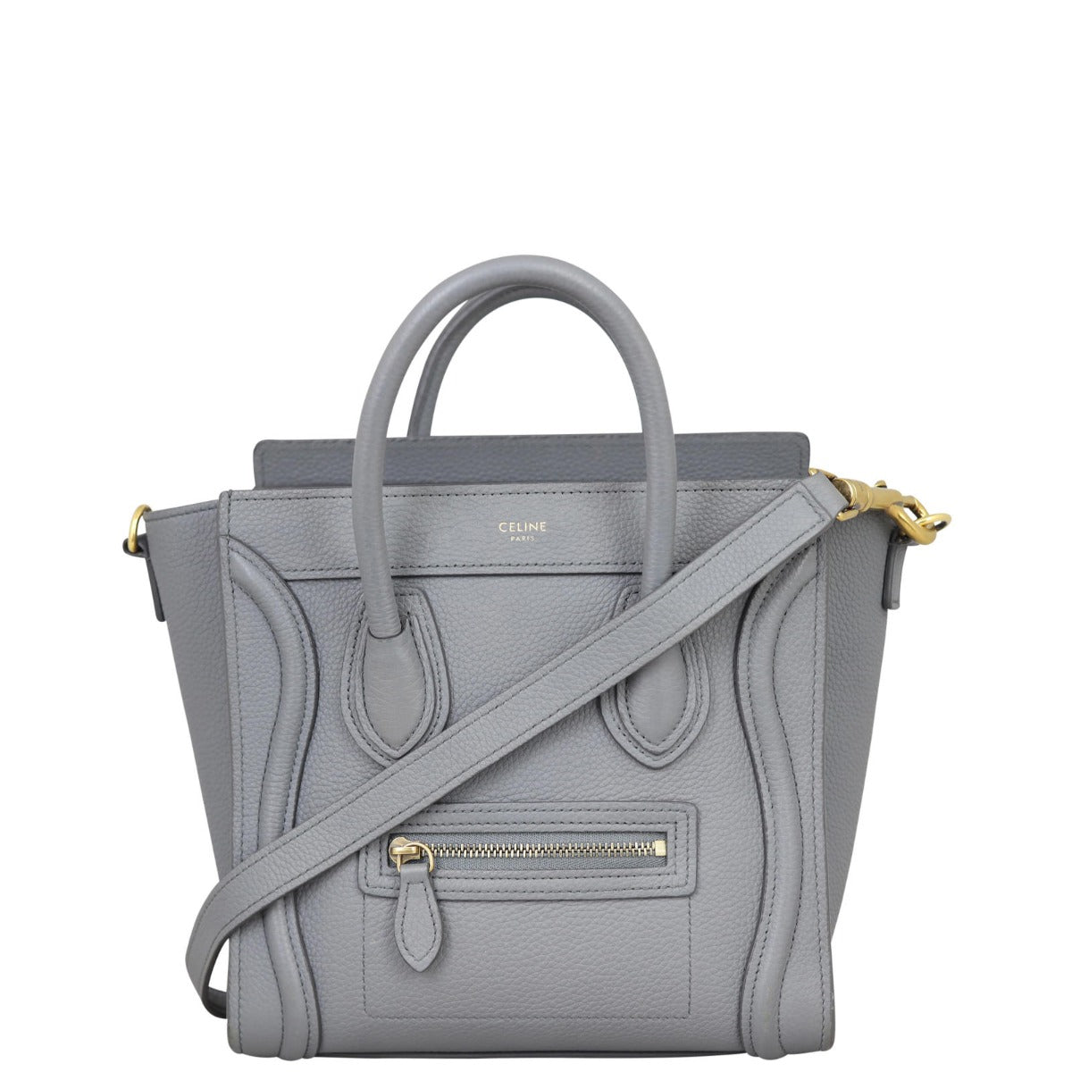 Celine Nano Luggage Tote Front with Strap