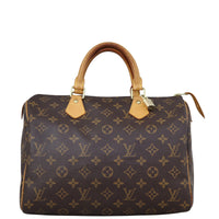 Louis Vuitton Speedy 30 Monogram Front with Strap