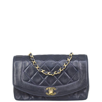 Chanel Diana Flap Bag Front with Strap